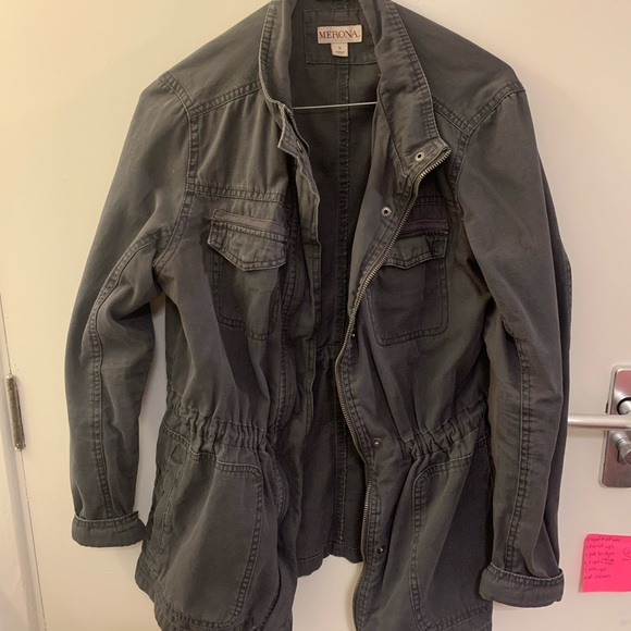 dark grey jean jacket